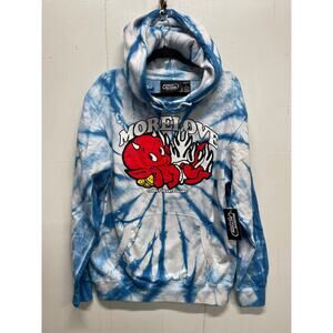 Lonely Hearts Club Hoodie Blue Tie Dye Size Large Streetwear Devil New With Tags